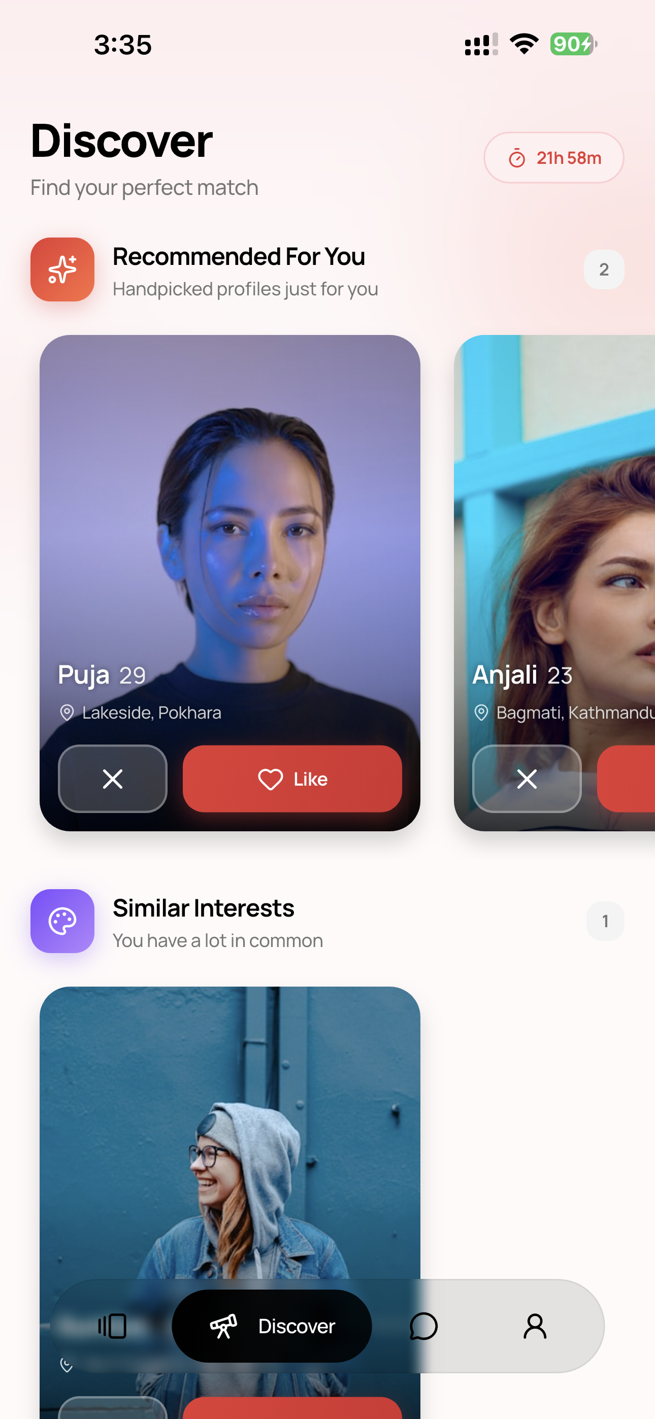 Knotd local discovery recommendations